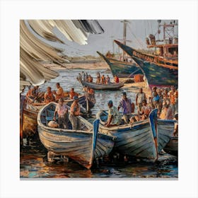 Fishing Boats Canvas Print