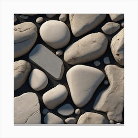 Rocks On The Beach Canvas Print
