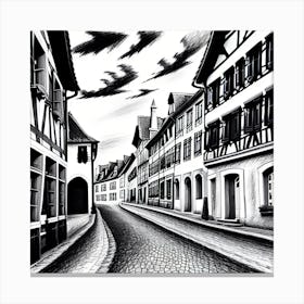 Street In Germany Canvas Print