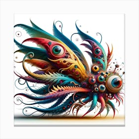 Psychedelic Fish Canvas Print