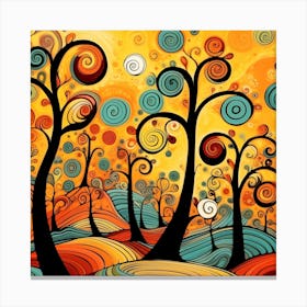 Abstract Of Trees Canvas Print