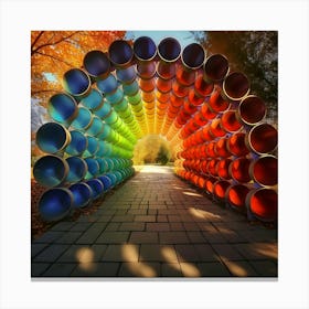 Rainbow Tunnel Canvas Print