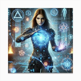 Alina Techno Magic Fusion Canvas Print