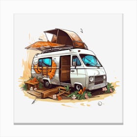 Camper Van 1 Canvas Print
