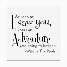 a pooh quote Canvas Print