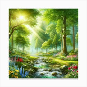 Beautiful Forest Canvas Print