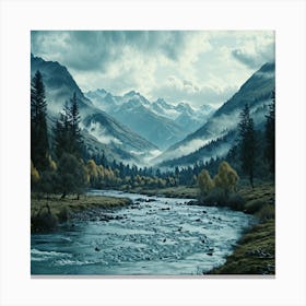 River Valley Canvas Print