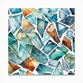 Watercolor Seamless Pattern Canvas Print