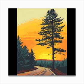 Sunset Road Canvas Print