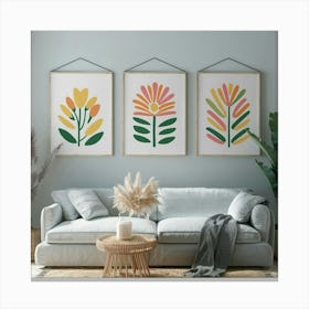 Floral Set Canvas Print