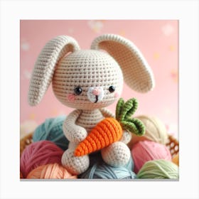 Amigurumi, Rabbit Canvas Print