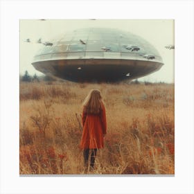 Alien Spaceship 1 Canvas Print