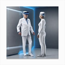 Futuristic Couple 9 Canvas Print