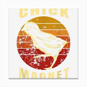 Retro Chick Magnet Players And Confident People Canvas Print