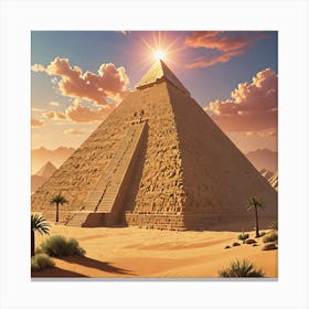 Pyramids Of Giza 3 Canvas Print