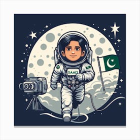 Pakistan Astronaut Canvas Print