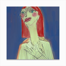 Red Haired Woman Canvas Print