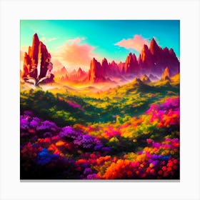 Colorful Landscape Canvas Print