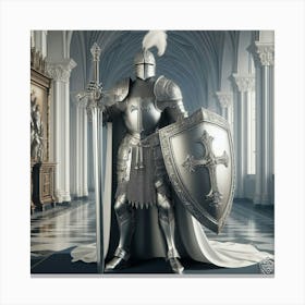 Knight In Armor 1 Canvas Print