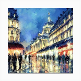 Paris At Night 10 Canvas Print