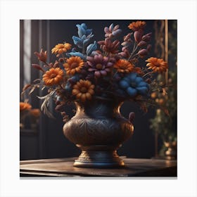 Flowers In A Vase 19 Canvas Print