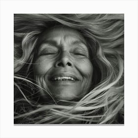 Woman With Long Hair 1 Canvas Print