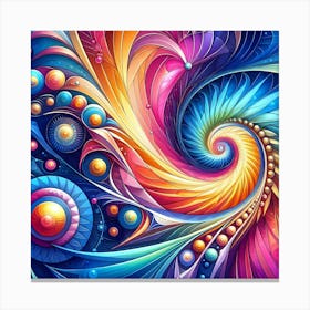 Colorful Abstract Painting 3 Canvas Print