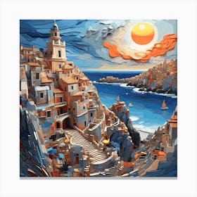 City By The Sea Canvas Print