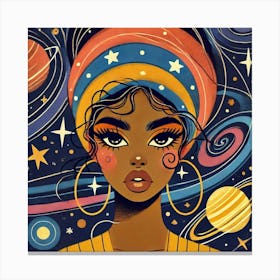 Selenith Celestial Portrait Canvas Print