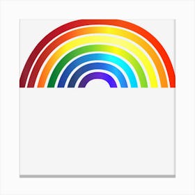 Rainbow Simple Style Basic Stripe Canvas Print