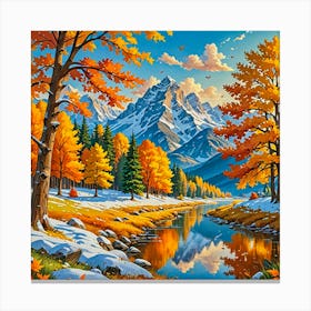 Autumn In The Mountains 1 Canvas Print