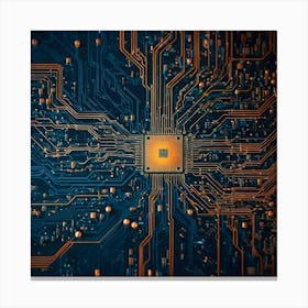 Computer Circuit Board 4 Canvas Print