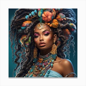 African Beauty Canvas Print