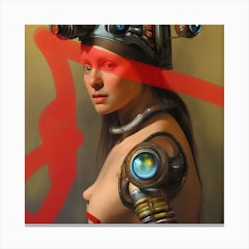 Robot Girl 8 Canvas Print