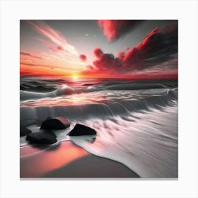 Sunset Stock Videos & Royalty-Free Footage Canvas Print