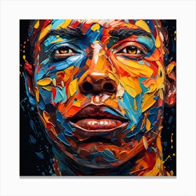 Man'S Face 2 Canvas Print