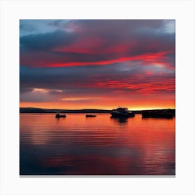 Sunset In Scotland 3 Canvas Print