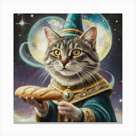 Wizard Cat Print Canvas Print