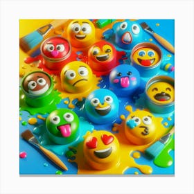 Emojis Canvas Print