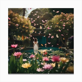 Butterfly Garden 5 Canvas Print
