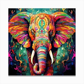 Elephant Painting 11 Canvas Print