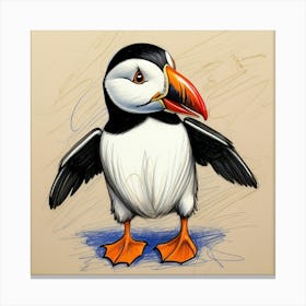 Puffin 19 Canvas Print