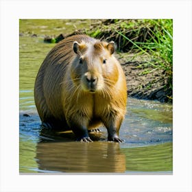 Capybara Capybara Canvas Print