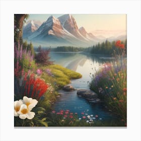 Mountain Lake Canvas Print