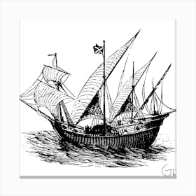Old Ship Canvas Print