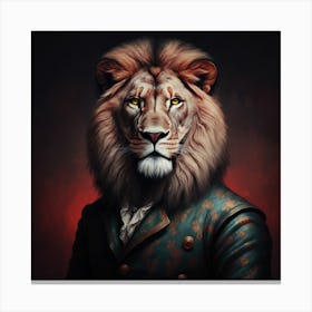 Lion Portrait Canvas Print