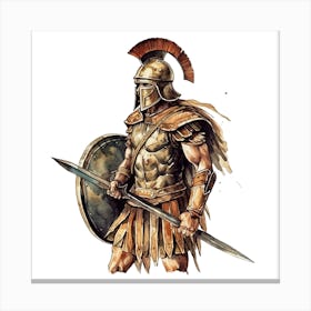 Spartan Warrior 4 Canvas Print
