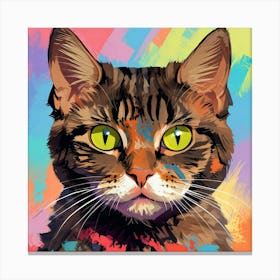 Portrait Of A Cat Canvas Print