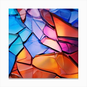 Colorful Glass Mosaic Canvas Print