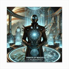 A Science Fiction Depiction Of The Minister Of Res Canvas Print